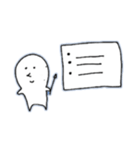 のんびり しろくん。（個別スタンプ：4）