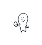 のんびり しろくん。（個別スタンプ：9）