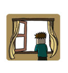 眼鏡の男Т（個別スタンプ：34）