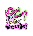 スペイン語＆日本語☆夏コーデのねこちゃん（個別スタンプ：7）