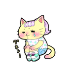 スペイン語＆日本語☆夏コーデのねこちゃん（個別スタンプ：28）