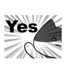 集中線ネコ（個別スタンプ：3）