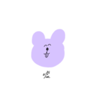 むらさきのくまちゃん（個別スタンプ：15）