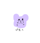 むらさきのくまちゃん（個別スタンプ：21）