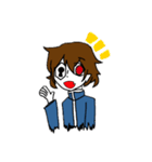 変な男の子（個別スタンプ：1）