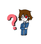 変な男の子（個別スタンプ：3）