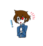 変な男の子（個別スタンプ：8）