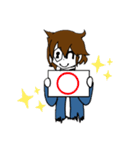 変な男の子（個別スタンプ：15）