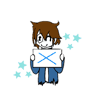 変な男の子（個別スタンプ：16）