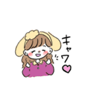 アニマル女子のスタンプ（個別スタンプ：5）