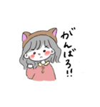 アニマル女子のスタンプ（個別スタンプ：21）