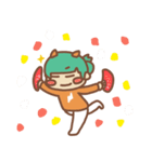 ムニッと！元気な鬼ちゃんスタンプ（個別スタンプ：24）