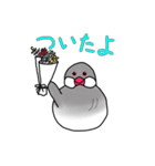 文鳥スタンプ むすちゃんだよ Vol.2（個別スタンプ：9）