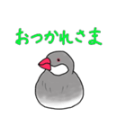 文鳥スタンプ むすちゃんだよ Vol.2（個別スタンプ：11）