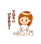 〈女の子からの〉できたよスタンプ（個別スタンプ：9）