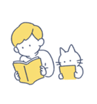 タロとノラのシンプルスタンプ（個別スタンプ：1）