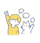 タロとノラのシンプルスタンプ（個別スタンプ：3）