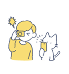 タロとノラのシンプルスタンプ（個別スタンプ：8）