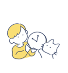 タロとノラのシンプルスタンプ（個別スタンプ：9）