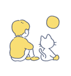 タロとノラのシンプルスタンプ（個別スタンプ：10）