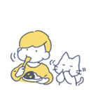 タロとノラのシンプルスタンプ（個別スタンプ：24）