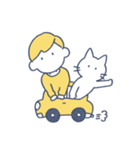 タロとノラのシンプルスタンプ（個別スタンプ：40）
