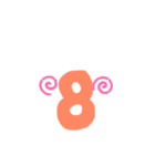 数字であそぼ（個別スタンプ：8）