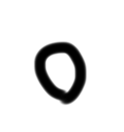 下手な字スタンプ（個別スタンプ：1）