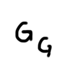下手な字スタンプ（個別スタンプ：16）