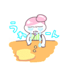 好奇心の強い 『ももちゃん』（個別スタンプ：21）