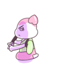 好奇心の強い 『ももちゃん』（個別スタンプ：34）