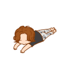 うさぎと暮らす男子（個別スタンプ：17）