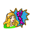 なにわガール アメコミ風（個別スタンプ：6）