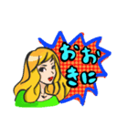 なにわガール アメコミ風（個別スタンプ：9）