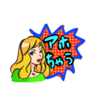 なにわガール アメコミ風（個別スタンプ：14）