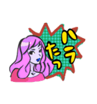 なにわガール アメコミ風（個別スタンプ：28）