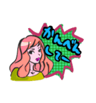 なにわガール アメコミ風（個別スタンプ：32）