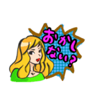 なにわガール アメコミ風（個別スタンプ：34）