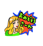 なにわガール アメコミ風（個別スタンプ：37）