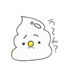 そふとくりーむのうえかもしれない生き物（個別スタンプ：3）
