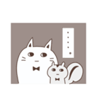 リスイチとネコすけ（個別スタンプ：40）