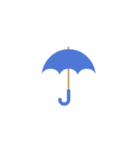 シンプルな傘のアニメーションスタンプ（個別スタンプ：8）