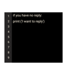 プログラミング言語風スタンプ(Python)（個別スタンプ：6）