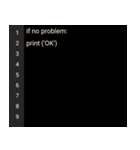 プログラミング言語風スタンプ(Python)（個別スタンプ：7）