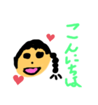 子供が作った女の子スタンプ（個別スタンプ：2）