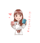 まほスタンプ_ナース・エプロンバージョン（個別スタンプ：3）