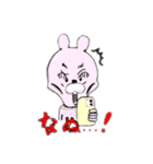 変顔うさぴょん1（個別スタンプ：6）