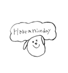 使える手書き犬スタンプ（個別スタンプ：4）