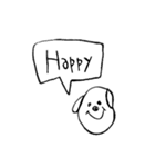 使える手書き犬スタンプ（個別スタンプ：5）