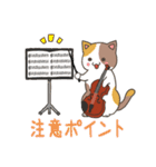 猫のバイオリニスト（個別スタンプ：5）